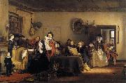 Sir David Wilkie Reading the Will Sweden oil painting artist